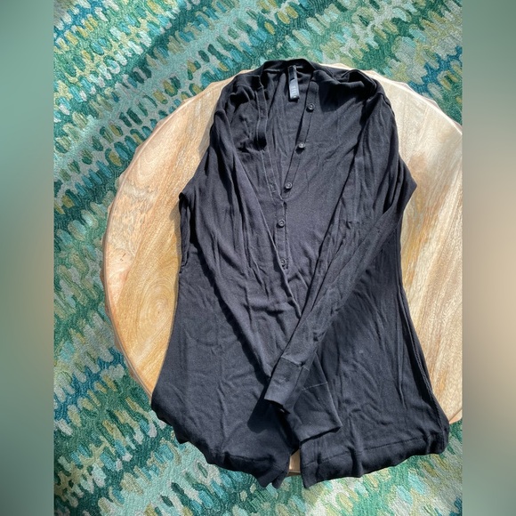 SKIMS long sleeve black ribbed onesie - Picture 2 of 3